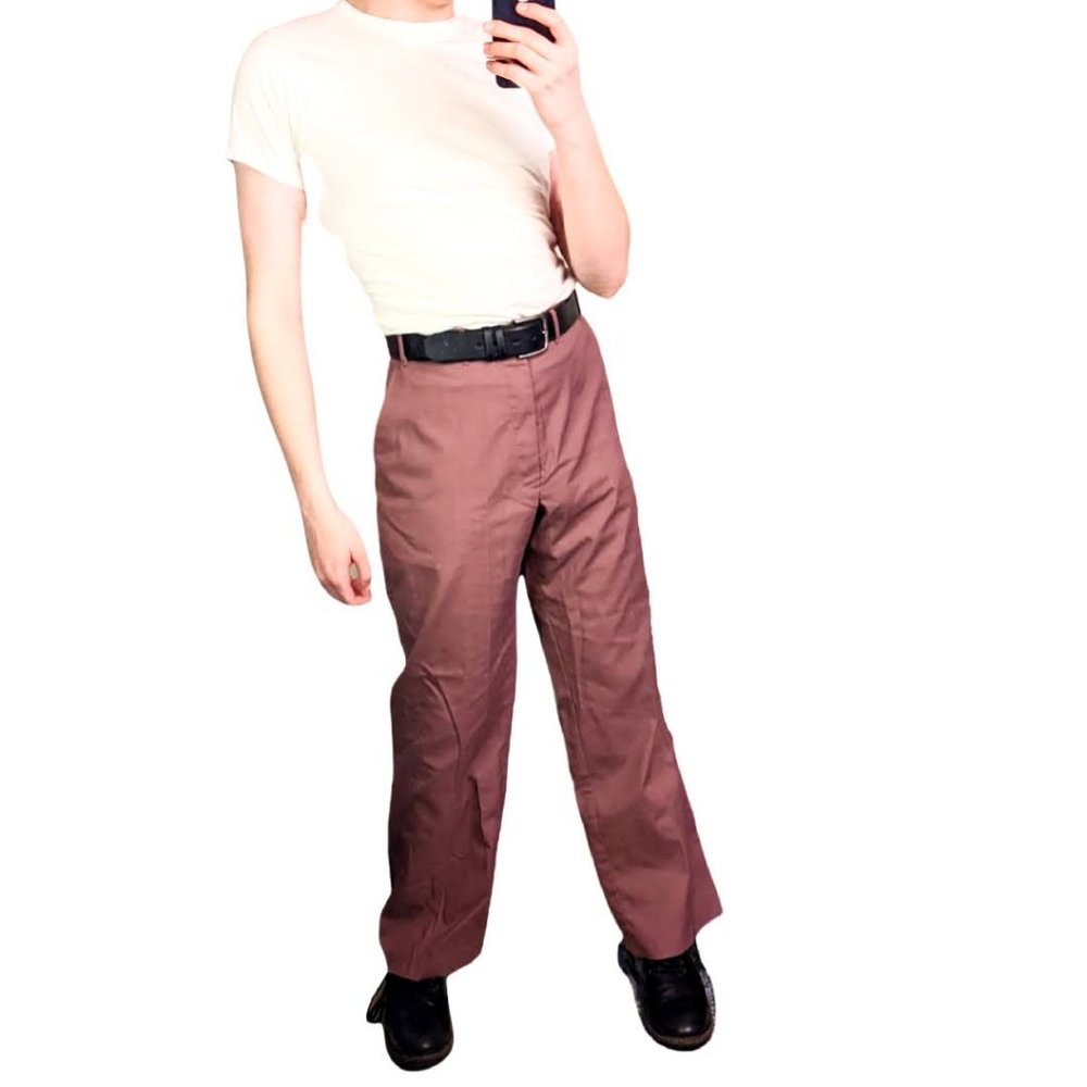 intage straight leg wrangler slacks - plum color- size 39x31